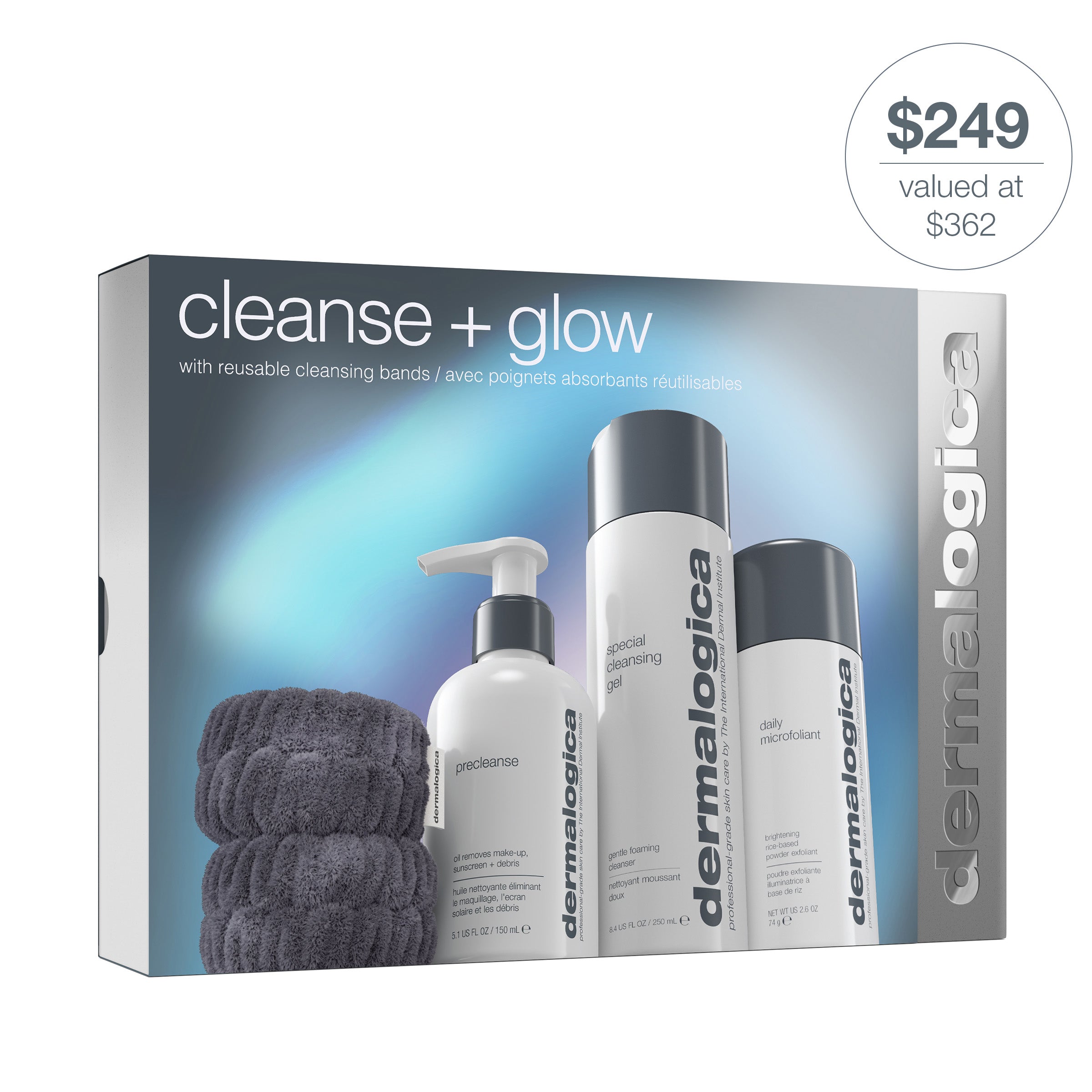 cleanse + glow set (3 full-size + free gift)